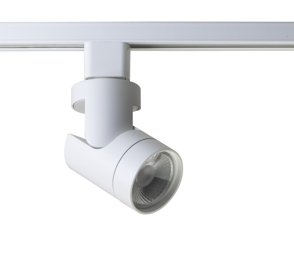 LED 12W Track Head - Barrel - White Finish - 24 Degree Beam