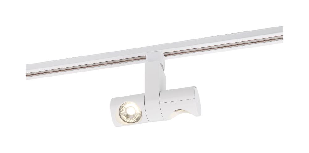 LED; 24 Watt Track Head; Dual Pipe; White; 24 deg. Beam Angle