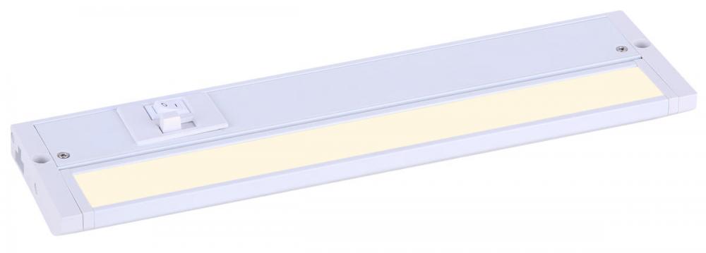 Undercabinet LED Integrated Under Cabinet Light, White Finish