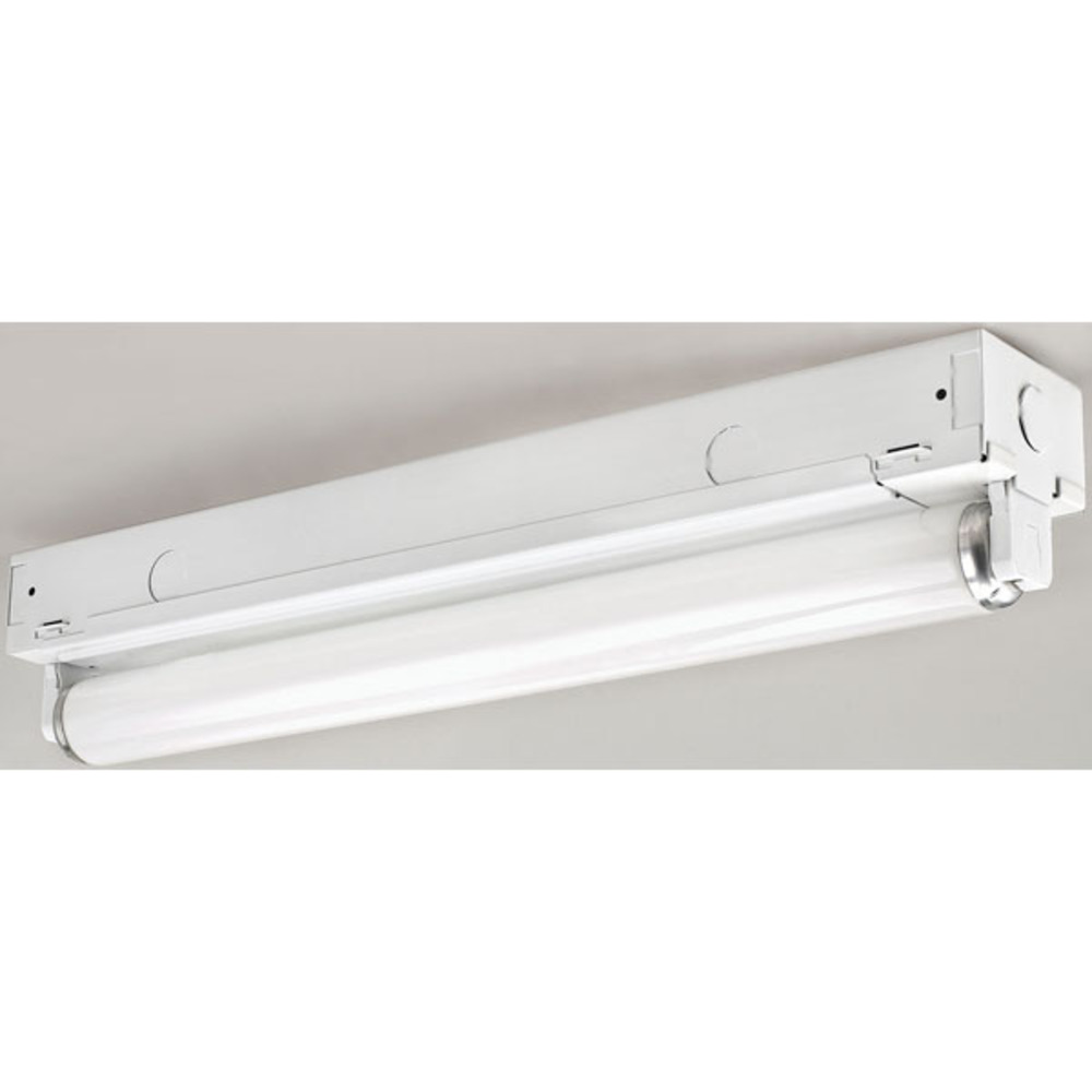 Fluorescent, 18" Strip, 1 Bulb, 15W T8 or T12