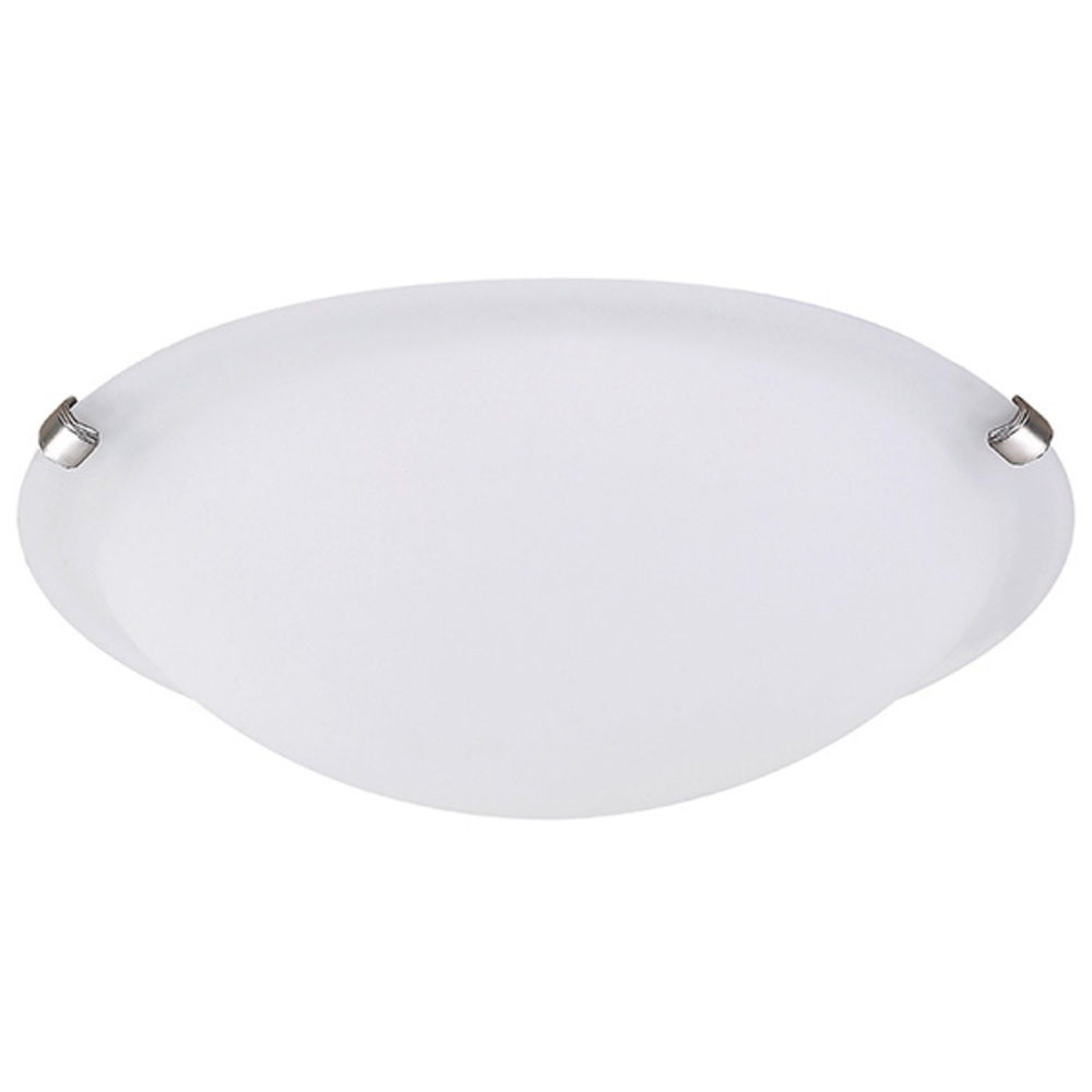 IFM1616 BPT-O, 16 IN Clip Flush Mount, Flat Opal Glass, 3 Bulb, 60W Type A, 16 IN W x 5 IN H