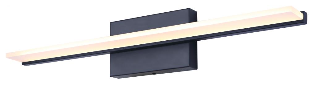 LED Vanity, LVL327A24BK, MBK Color, 24.125inch LED Vanity, Frosted Acrylic, 24W LED (Integrated)