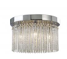 Canarm IFM454A15CH9 - Monaco, IFM454A15CH9,4 Lt Flush Mount, Aluminium + Crystal, 40W G9, 15 IN W x 8 .75 IN H