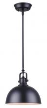 Canarm IPL222B01BK - Polo 1 Light Pendant, Black Finish