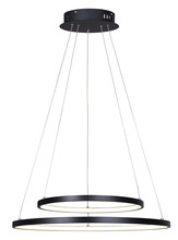 Canarm LCH128A24BK - LEXIE, MBK Color, 24" Wide Cord LED Chandelier, Acrylic, 42W LED (Integrated), Dimmable, 3020 Lu