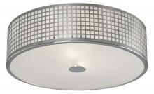 Canarm IFM444A15CH - Annie, 2 Lt Flush Mount, Glass Diffuser, 60W Type A, 15" x 6"