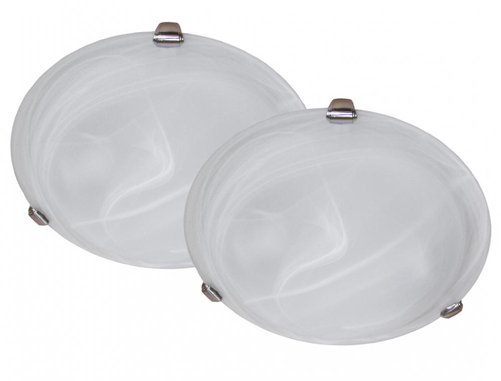 2 Light Flush Mount Twin Pack