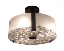 Whitfield SF4028-14CLEBZ - 3 Light Semi Flush