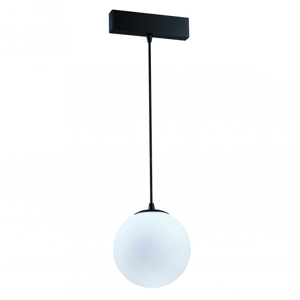 10W BLACK MAGNETIC TRACK GLOBE PENDANT