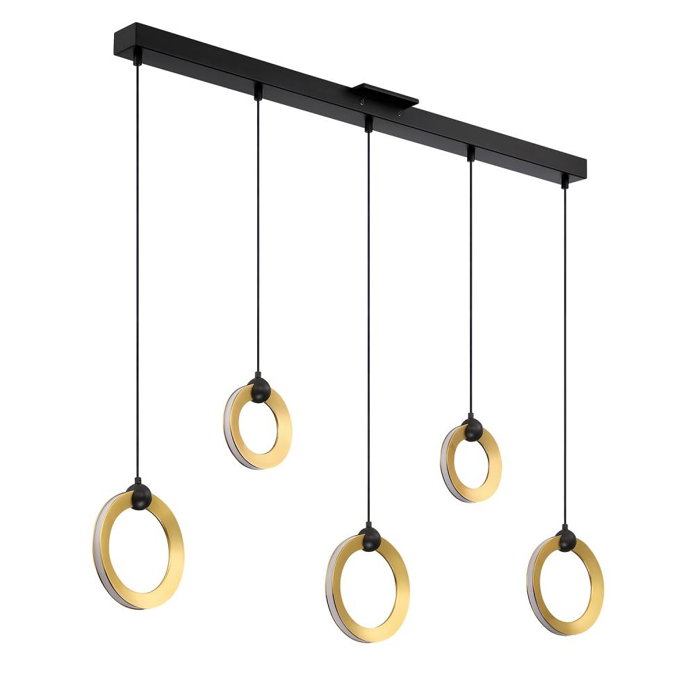 5 LIGHT LED PENDANT BAR