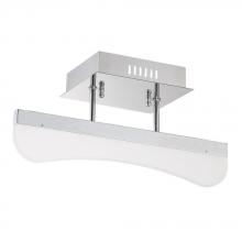 Kendal PF7515SF-CH - BOW series 15 inch LED Chrome Semiflush