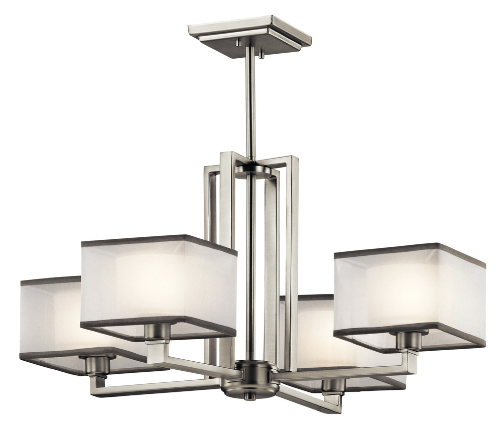 Kailey™ 4 Light Chandelier Brushed Nickel