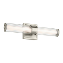 Kichler 55195NILED - Laurene 18.5" Linear Bath Bar Small LED with Clear Fluted Glass in Brushed Nickel