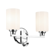 Kichler 55225CH - Gioe 14.25" 2-Light Vanity Light with Opal Glass in Chrome