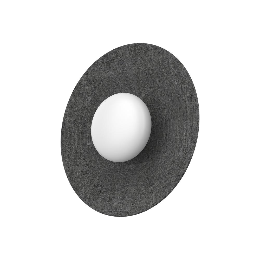 Cruz 15-in Felt - Gray LED Flush Mount