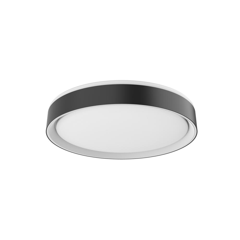 Essex 16-in Black LED Flush Mount