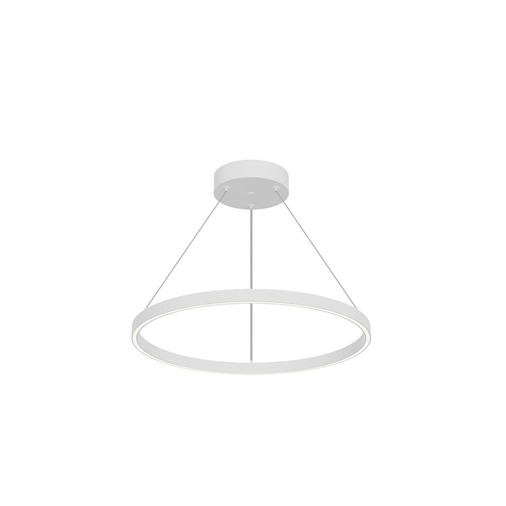 Cerchio 24-in White LED Pendant