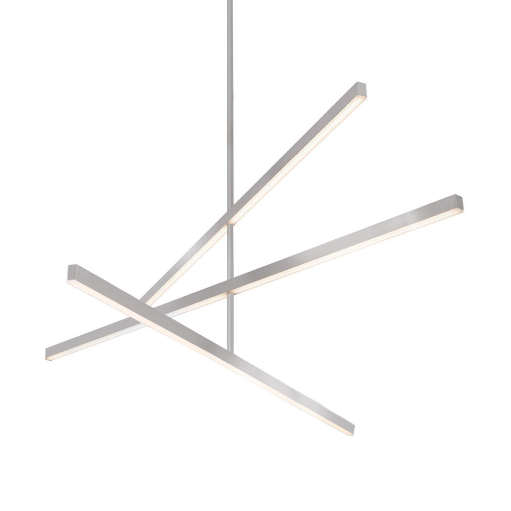 Vega 56-in Brushed Nickel LED Chandeliers