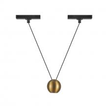 Kuzco Lighting Inc TRP27203-BG-4K - Faria Double 3-in Brushed Gold 4000K Trilo Track Pendant