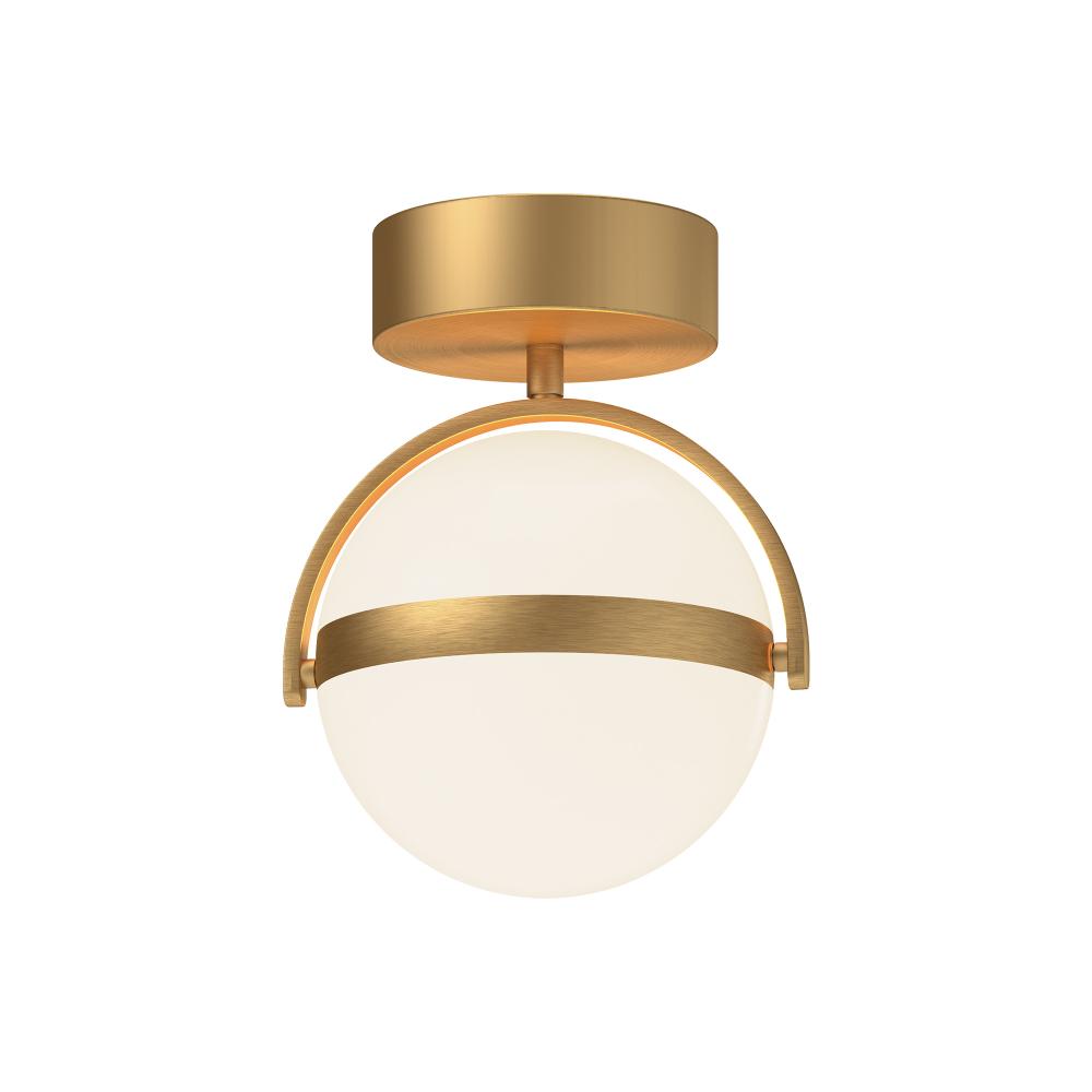 Globo 7-in Brushed Gold LED Flush Mount