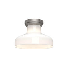 Alora Lighting FM540011BNGO - Westlake 11-in Brushed Nickel/Glossy Opal Glass 1 Light Flush Mount