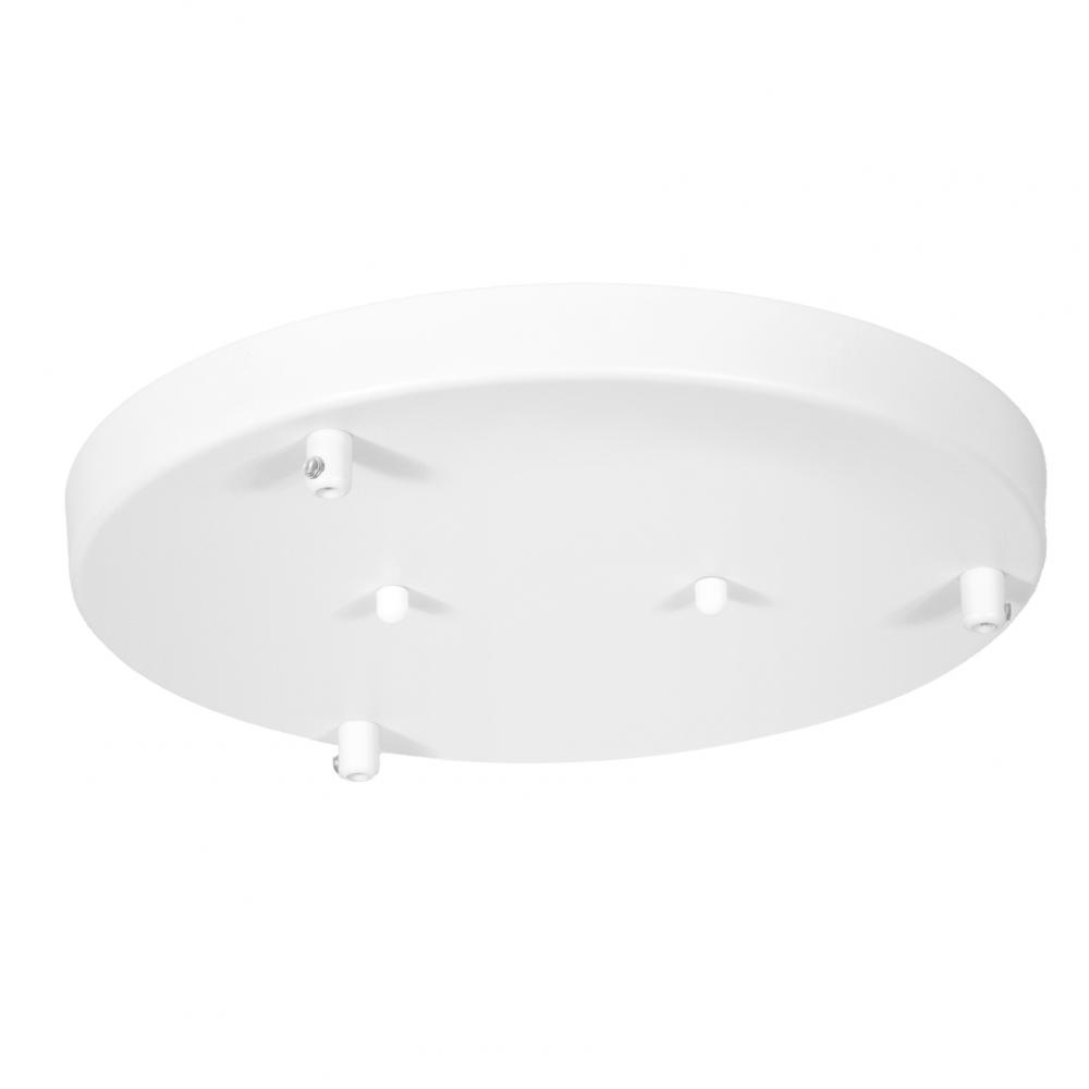 Nova - 3 Port Round Canopy in White