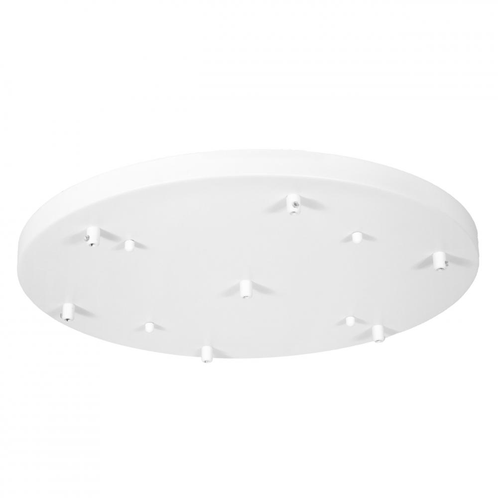 Nova - 7 Port Round Canopy in White