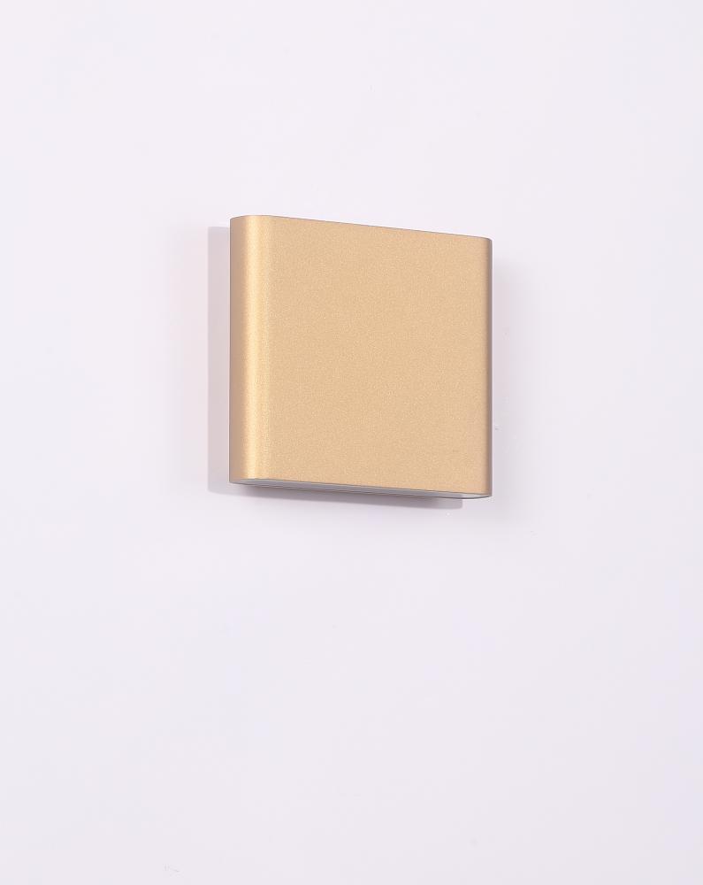 Vista - LED Exterior Wall Light in Soft Gold