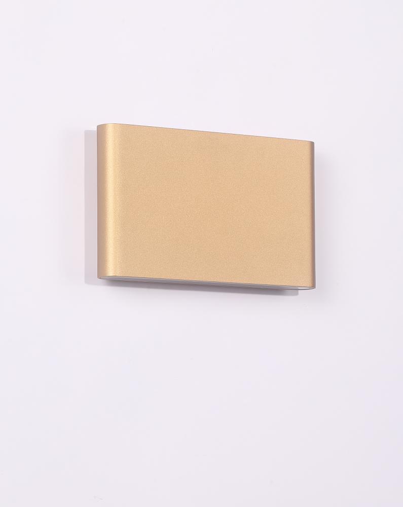 Vista - LED Exterior Wall Light in Soft Gold