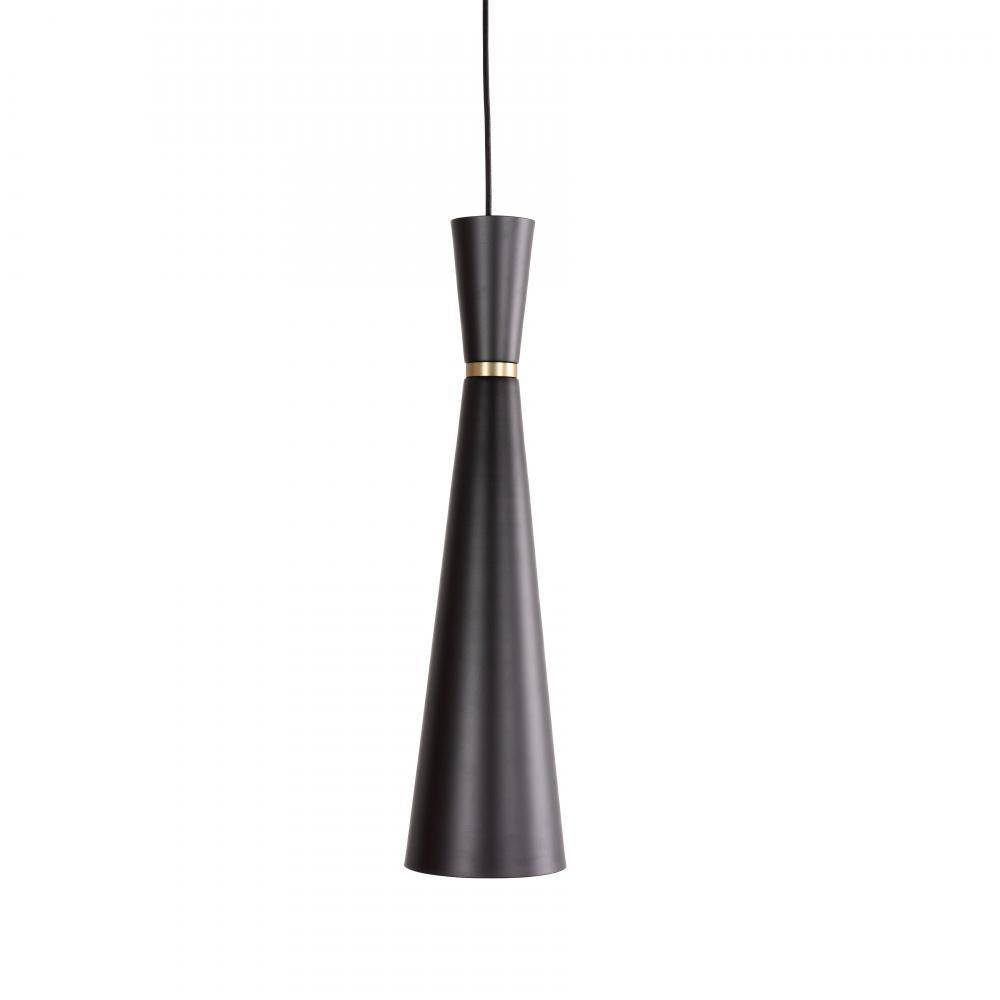 Konic - 24 Light  Pendant in Black and Soft Gold