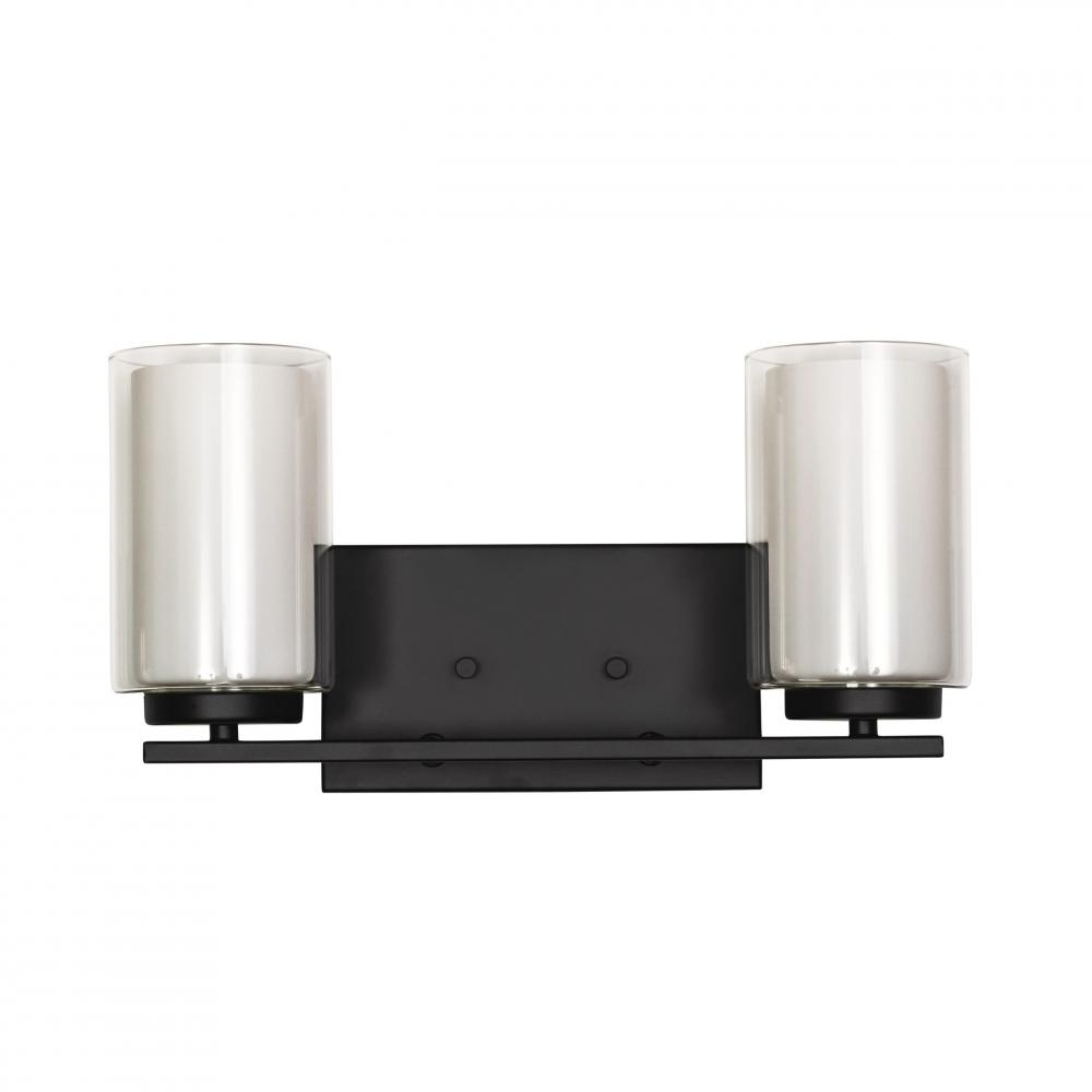 Lenox - 2 Light Vanity in Black