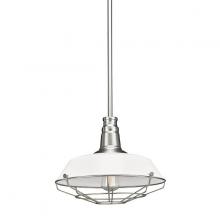 Russell Lighting 228-716/WH/BCH - Mercantile Pendants Brushed Chrome