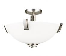 Russell Lighting 360-718/BCH - Crafton Semi Flush Mount Polished Chrome