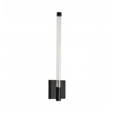 Russell Lighting WL7013/BK/CL - Saskia - LED 16 Wall Sconce in Black with Clear glass and Clear Acrylic