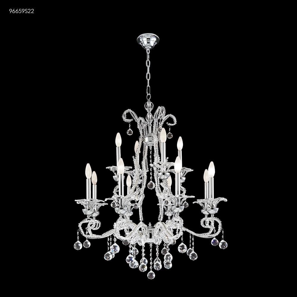 Crystal Bead 8 Arm Chandelier