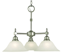  2439 AB/WH - 3-Light Antique Brass Taylor Dinette Chandelier