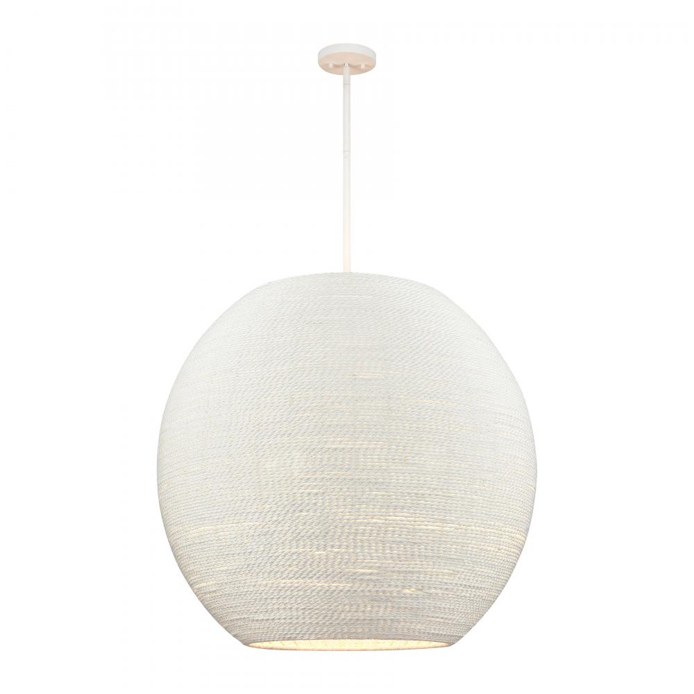 Sophie 30.5'' Wide 4-Light Pendant - White Coral