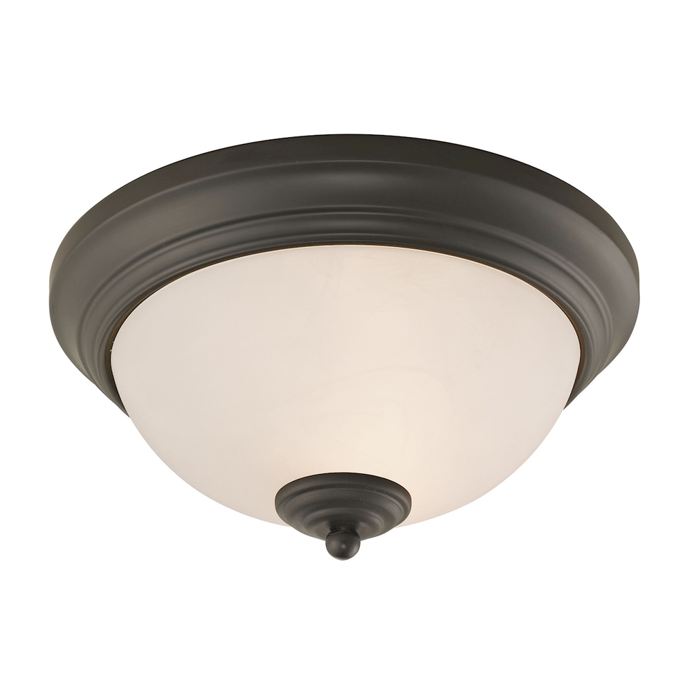 Thomas - Huntington 11'' Wide 2-Light Flush Mount - Oil Rubbed Bronze