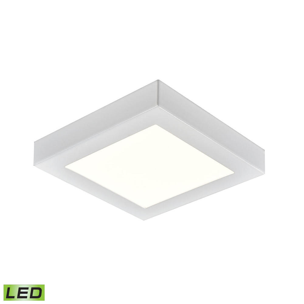 Thomas - Titan 6'' Wide Integrated LED Square Flush Mount - White