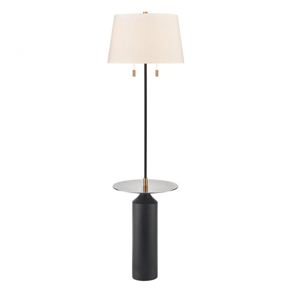 Shelve It 65'' High 2-Light Floor Lamp - Matte Black