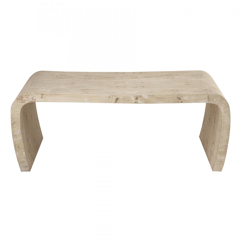 Clip Coffee Table - White Burl