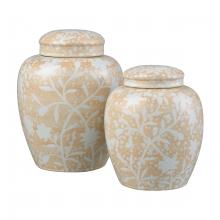 ELK Home S0037-11351/S2 - Yvonne Jar - Set of 2 Cream Glazed