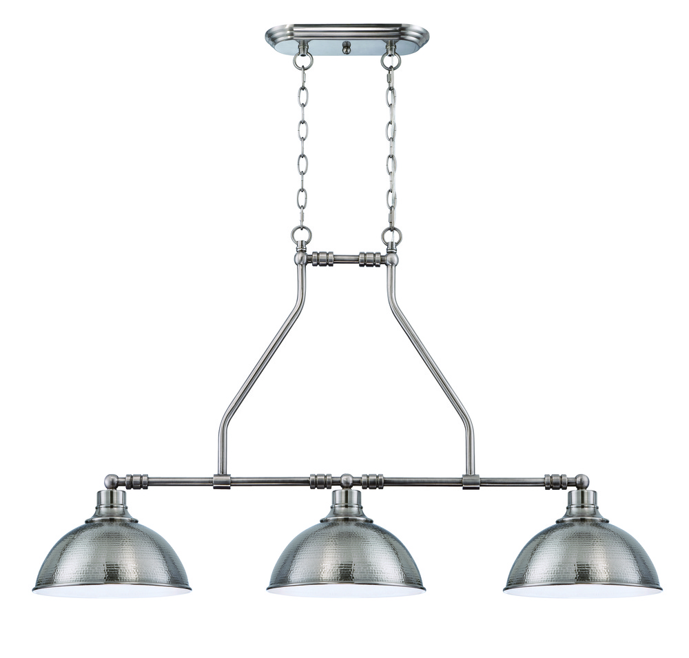 Timarron 3 Light Island in Antique Nickel