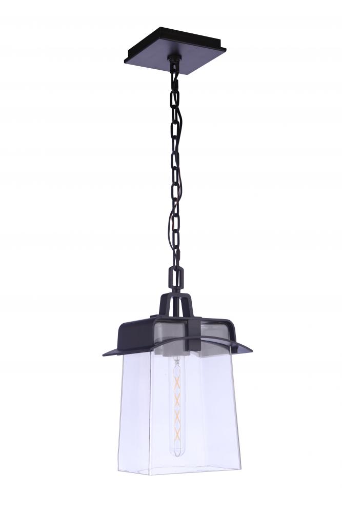 Smithy 1 Light Outdoor Pendant in Age Bronze Brushed