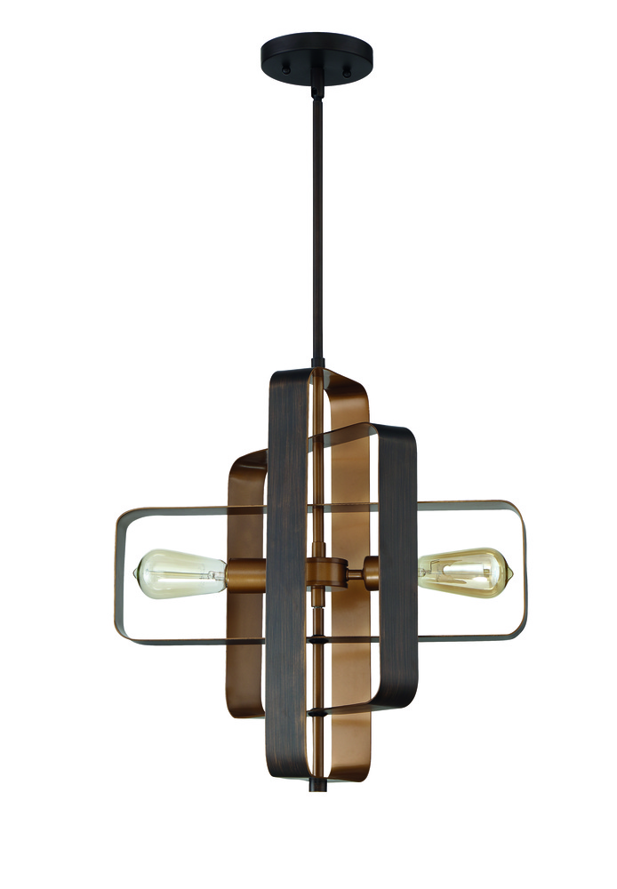 2 Light Pendant With Rods