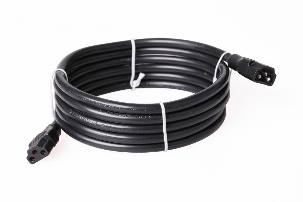 72" Under Cabinet Light Connector Cord in Black