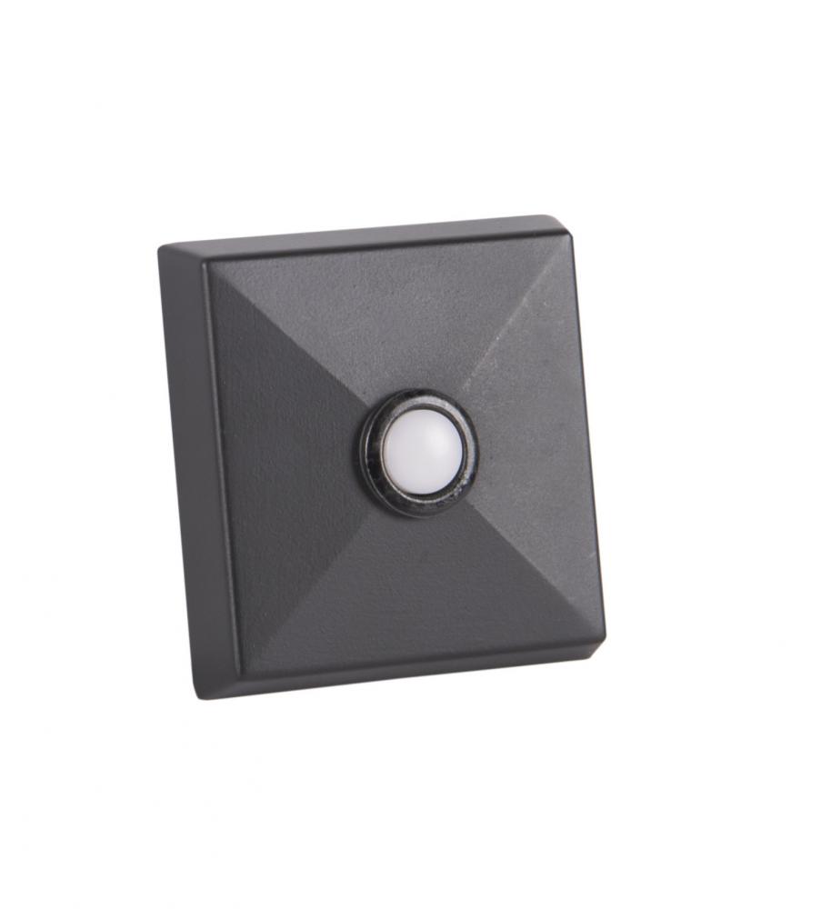 Surface Mount LED Lighted Push Button in Black