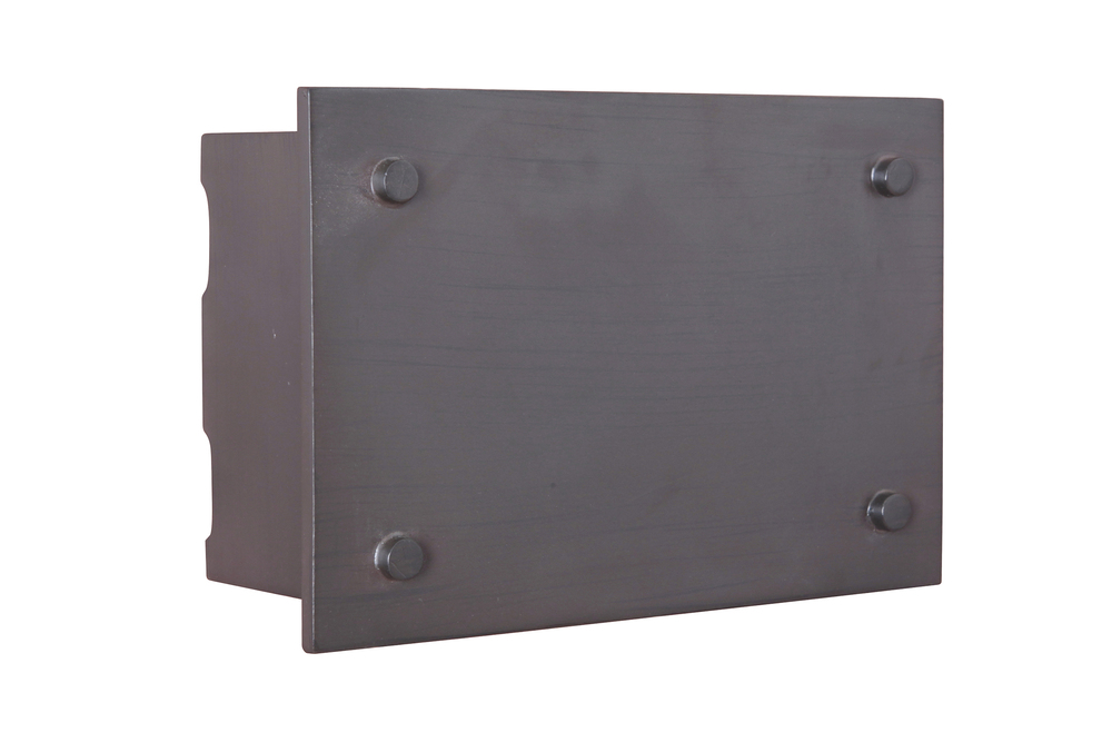 Industrial Rectangle Lighted LED Chime in Aged Iron