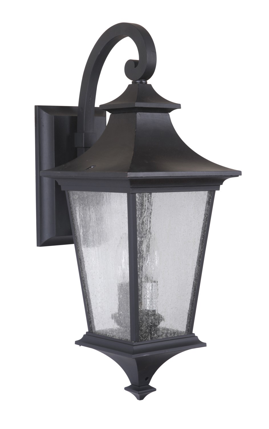 Argent II 2 Light Medium Outdoor Wall Lantern in Midnight