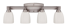 Craftmade 14728BNK4 - Bridwell 4 Light Vanity in Brushed Polished Nickel